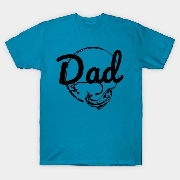 Fishing Dad T-Shirt by Gina's Creations (Gbugytsh)